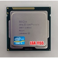 Used Intel CoreTM i3/i5/i7 CPU Processor / LGA1155 / 4 Core 4 Thread / 3.30 GHz / Integrated Graphic / Barang Terpakai