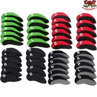 MALCOLM1 Golf Iron Headcover Durable 11Pcs With Number Design Golf Putter Protective Cover Golf Putt