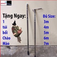 Sào bẫy Chim Sào rút Inox đa năng 3m 5m 6m 7m (sale)