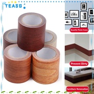 TEASG 5M/Roll Duct Tape, Self-adhesive Waterproof Floor Repair Sticker, High Quality Realistic Wood Grain Skirting Line Home Decoration