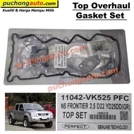 Engine Top Overhaul Gasket Set For Nissan Frontier 2.5 D22 YD25 DD
