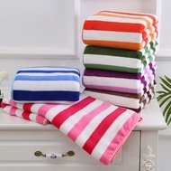 【Zleep Kids】ผ้าเช็ดตัว ผ้าเช็ดตัวขนเป็ด【ซับน้ำได้ดีกว่า】 ลายขวาง มี 12 แบบ