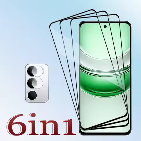 Full Cover For Realme C73 C71 Smartphone Screen Protector 9H Anti-Scratch Clear Glass 6.67" C73 Soft