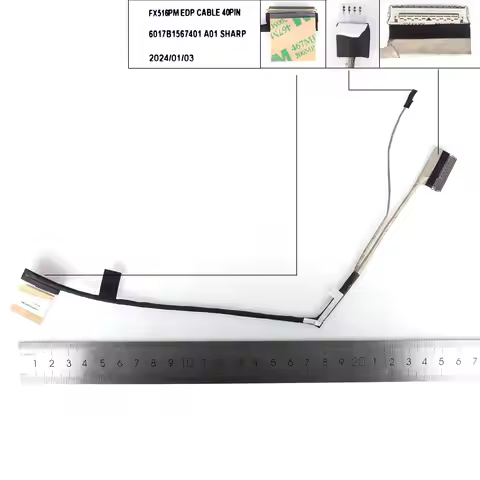 Laptop LCD Screen Cable for ASUS AIR2021 FX516P/PM/PR TUF516 40pin 0.5