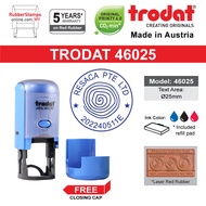 TRODAT ROUND STAMP WITH INK 46025 (25mm dia.) | Office Stamp | Company stamp | Teacher Stamp