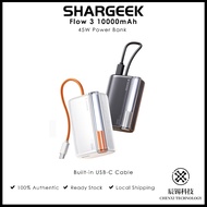 SHARGE Flow 3 45W 10000mAh Portable Power Bank with Built-in Cable