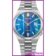 [click here][Citizen] Mechanical Watch Automatic Manual Winding Waterproof Blue TSUYOSA Collection NJ0151-53W Men's Silver