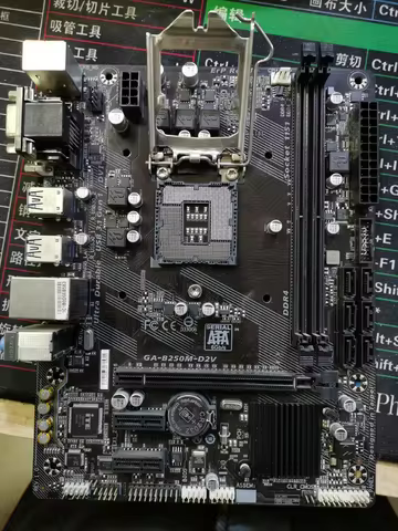 Suitable For Gigabyte GA-B250M-D2V Motherboard B250M D2V LGA 1151 DDR4 Mainboard 100% Tested OK Full