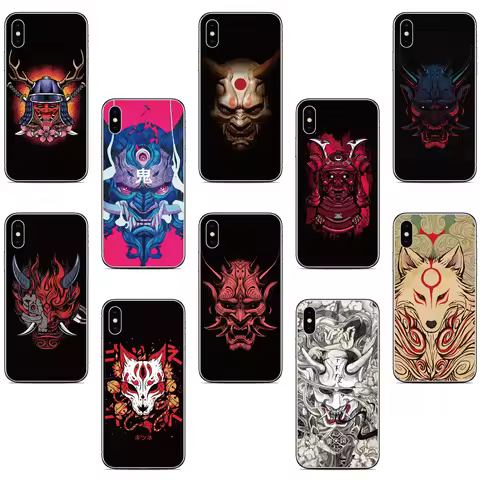 Samurai Oni Mask Case For Cubot Max 5 A1 A10 P80 P60 P50 X30 X50 X70 C30 Note 40 50 21 Hafury V1 Not