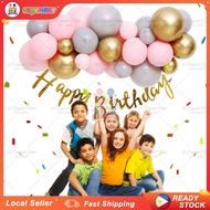 41pcs Balloons Birthday Party Decoration Cursive Banner Latex Balloon 60th Birthday Decoration Set