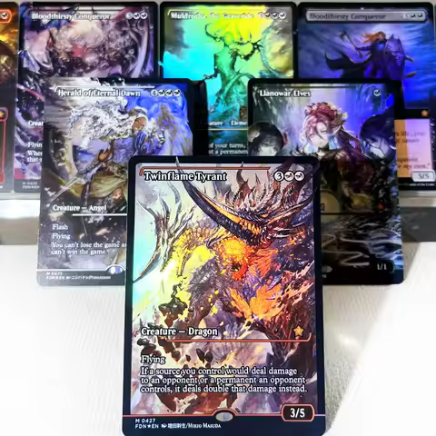 FDN DFT TDM FOIL6/002 Tcg proxy magical cards Twinflame Tyrant Twinflame Tyrant Sword of Forge and F