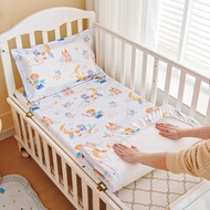 [Ready Stock] Cadar Cartoon Print Embroidery 100% Cotton A-Class Anti Slip Bed Sheet Cover, Sizes 55