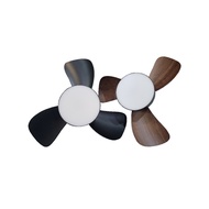 Imitos E27 LED Fan Light 3Colour Remote Control (Black/ Brown)