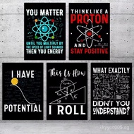 Physics Physicist Nerd Art Poster Thermodynamics Print Canvas Painting Wall Nordic Picture Club for 