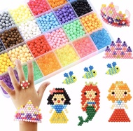 [ ของเล่นเด็กน้อย ] เม็ด15สี ของเล่นเด็กเม็ดๆ เม็ดบีดส์เสริมทักษะ ตัวต่อเลโก้ และตัวต่อเสริมทักษะ มีแม่พิมพ์ให้หลายแบบ