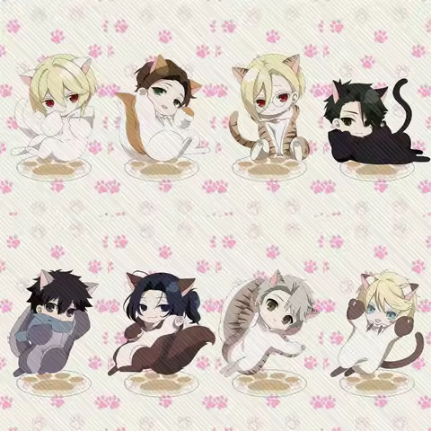 10CM Anime MORIARTY THE PATRIOT cat cute Acrylic Stand Model Cosplay Characters Ornament Accessories