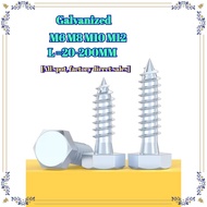 {{{LMF MB}}}Galvanized wood screw Self-tapping screw Extended hexagonal self-tapping wood screw M6 M