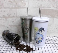 客製化 304不鏽鋼 吸管杯 保溫杯 保冷杯 環保杯 訂製 來圖訂做