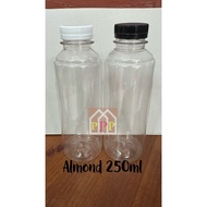 ALMOND 250 bottle 250ml ROUNDML 250 juice bottle 250ml coffee bottle 250ml oil bottle 250 ML