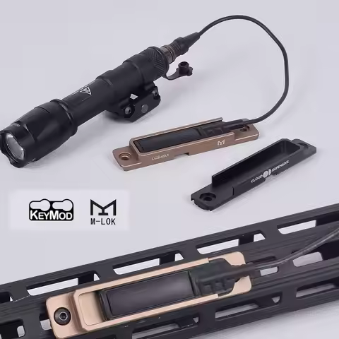 Tactical Airsoft M600C M300A Sets Scout Light 20mm Pocket Panel Pad Switch Mlok Picatinny Rail Mount