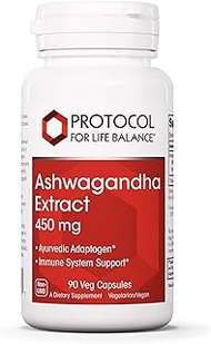 Protocol For Life Balance - Ashwagandha Extract 450mg - Helps Immune System Support, May Reduce Stre