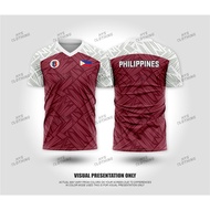 Mens Philippine Sepak Takraw Short-Sleeve Jersey - Philippines National Team Themed Sports Apparel