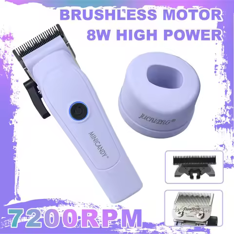 JUCAI MINICANDY JC06 Professional Hair Clipper Cutter DLC Blade 7200RPM Brushless Motor with Base Ch