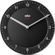 Braun Classic Radio Controlled Wall Clock for Central European Time Zone (DCF/GMT+1) with Quiet Move