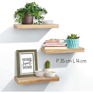 WOODEN WALL SHELF FLOATING SHELF