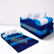 Rasfur Fur Sofabed Multifunctional 3-Fold Foam Floor Mattress