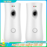 In stock-2Piece Automatic Air Freshener Spray Dispenser Aromatherapy Machines White