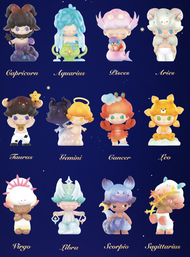 USER-X POP MART Dimoo Zodiac Series Blind Box Collectible Cute Action Kawaii anime toy figures Birth