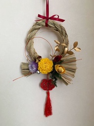 圓形日式注連繩 / 祈福注連繩 / 大門掛飾 / 開運祈福 / 新年裝飾