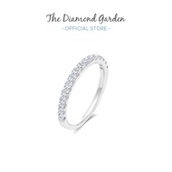 TDG 10K Gold Lab Grown Half Eternity Diamond Ring
