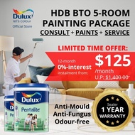 Dulux 0% Interest Instalment Painting Package Service (Pentalite) (w/free site inspection) (Smooth M