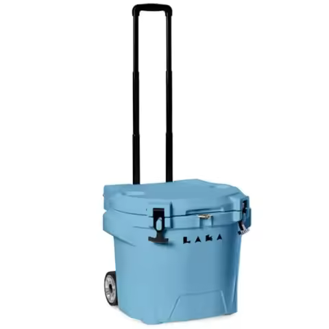 Beach/Camping/Boat Cooler with Wheels 30QT Rotomolded Polyethylene, Gray, 7-Day Ice Retention, Teles