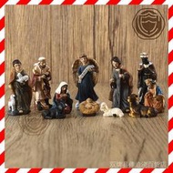 馬槽組擺件宗教耶穌誕生禮物禮物樹脂工藝品~好品鋪