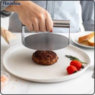 MUNDAN Stainless Steel Grill Press, Round No Rust Smash Burger Press, Steak Burger Stainless Steel B