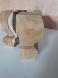 KAKI LEMARI KAYU JATI (model kaki gajah)