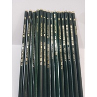 Pencil FABER CASTELL B, 2B, 3B, 4B, 5B, 6B, 7B, 8B, HB, F, H, 2H, 3H, 4H, 5H, 6H.