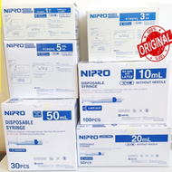 NIPRO Syringe ไซริงค์ ไซริงค์ฉีดยา ไซริงค์ให้อาหาร แบบไม่มีเข็ม ขนาด 1 ml , 3 ml, 5ml, 10ml, 20ml, 50ml. TC และ 50 ml