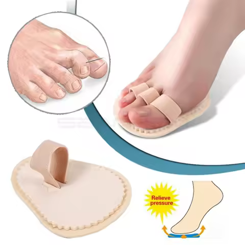 Toe Valgus Orthosis Splint, Ball Support Pad, Toe Hammer, Toe Support, Reusable, Suitable for Toe Va