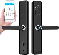 Smart Door Knob Fingerprint Door Lock,Waterproof Bluetooth Electronic Door Lock Intelligent App Biometric Door Lock Smart Wifi Fingerprint Lock