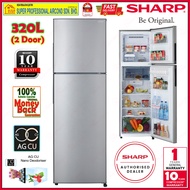 Sharp Refrigerator SJ325MSS 320L Smile Series 2-Door Fridge