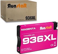 936XL 936e 936 Magenta Ink Cartridge Latest Chip High Yield Compatible for HP OfficeJet Pro 9120e Se