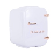 Finishing Touch Flawless Beauty Mini Fridge for Makeup and Skincare with heat and cool settings, Whi