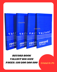 VALIANT RECORD BOOK PAGES BIG SIZE 150/200/300/500 BIG SIZE 1PC