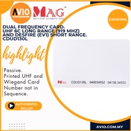 MAG Dual Frequency Card UHF 6C Long Range 919MHz + Desfire EV Short Range Passive Card CDUD130L