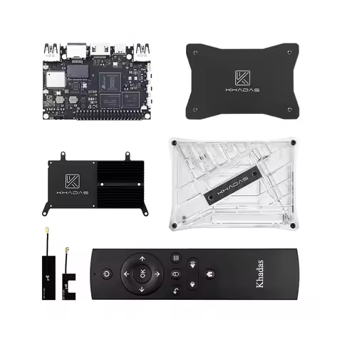 Khadas VIM3L HTPC KIT : Amlogic S905D3-N0N SBC Single Board Computer with DIY Case Heatsink IR Remot