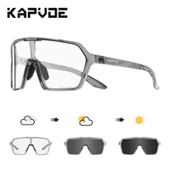 KAPVOE Photochromic Cycling Glasses Outdoor Sports Running Glasses MTB Cycling Sunglasses UV400 Road
